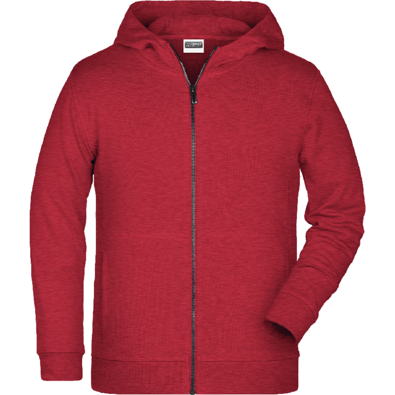 vorne Carmine-Red-Melange