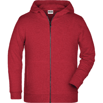 vorne Carmine-Red-Melange